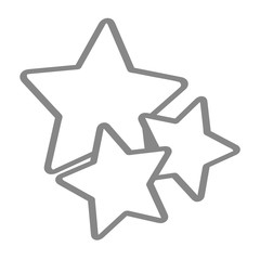 Handgezeichnete Sterne in grau