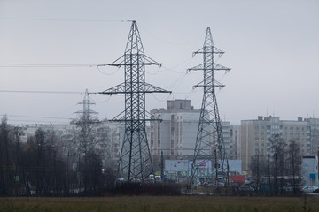 Power industry. Industrial landscape