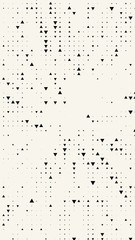 Vertical rectangular banner with triangles. Geometric pattern. Background in modern minimalist style. Vector illustration