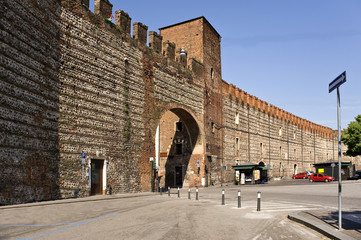  Italy,  Verona. Fortifications were under construction with breaks since the Roman Empire and till...
