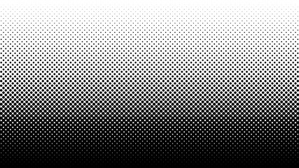 Halftone vector background. Monochrome halftone pattern. Abstract geometric dots background. Pop Art comic gradient black white texture. Design for presentation banner, flyer, business cards, stickers