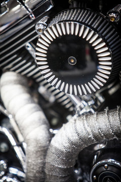Motorcycle V Twin engine