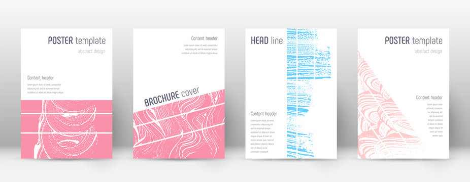 Cover page design template. Geometric brochure lay