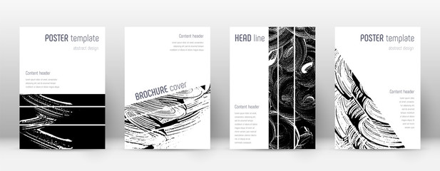 Cover page design template. Geometric brochure lay