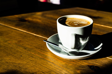 coffee shop in the morning