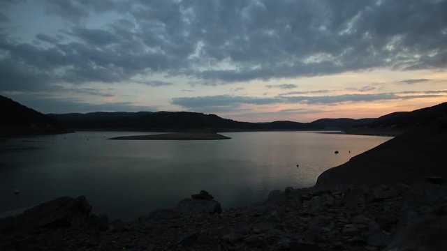 Sonnenuntergang am Edersee