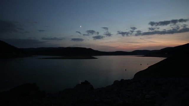 Sonnenuntergang am Edersee