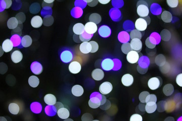Blue Pink Purple and White Bokeh Soft Focus Background