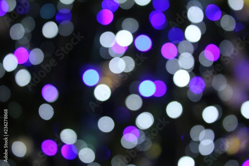 Blue Pink Purple and White Bokeh Soft Focus Background
