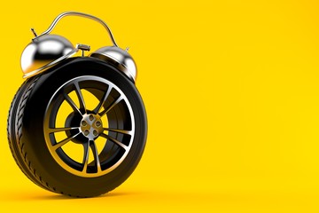 Car wheel alert concept