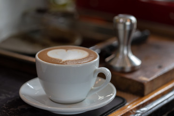 Coffee cup, Backgrounds of Latte coffee.