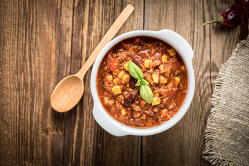 Mexican chili con carne.