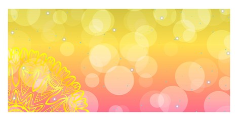 Business Cards, Invitations or Flyaer. Floral mandala Pattern. Oriental Design Layout. Vector Illustration.