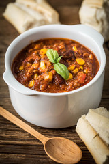 Mexican chili con carne.