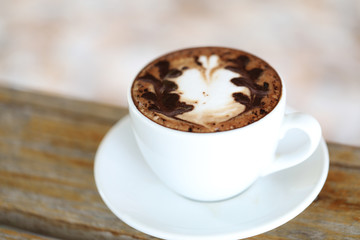 Coffee cup, Backgrounds of Latte coffee.
