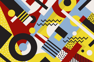 Memphis geometric background