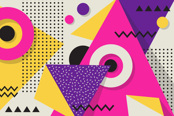 Memphis geometric background