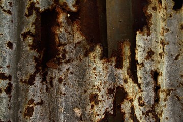 rust zinc on texture and background