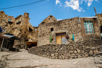 Ancient Iranian cave village in the rocks of Kandovan. The legacy of Persia. UNESCO
