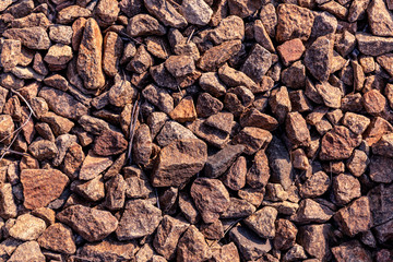 Texture with small brown stones.