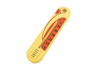 thermometer on white isolated background