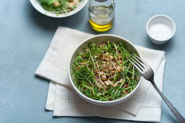 A plate of salad. Vegetarianism. Fitness diet