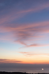 Fototapeta premium beautiful sunset over the sea