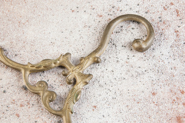 Obraz premium Vintage brass clothes hanger