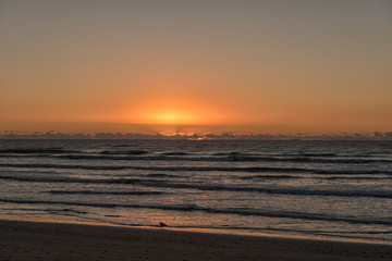 Sunset over the Atlantic Ocean at Dwarskersbos