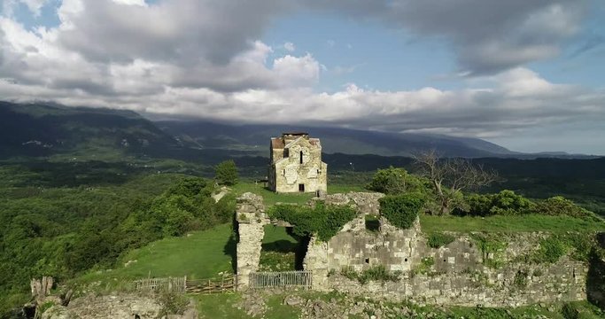 Eastern Abkhazia, village of Bedia Agubedi . Here is Bedia Cathedral of St. Mary, built in the X century by King Bagrat II.