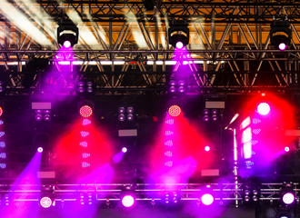 Light on the stage as an abstract background