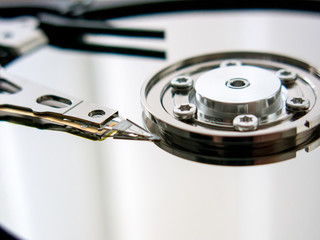 Computer Festplatte Close up