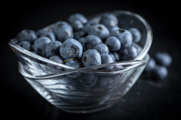 Blueberry antioxidant organic in a bowl.