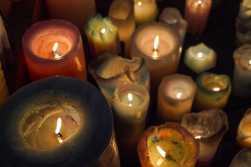candles in the church