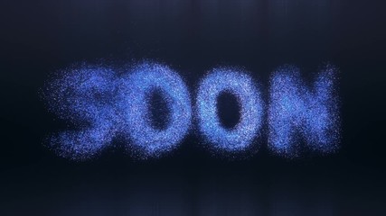 Soon particle text