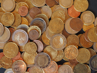 Euro coins, European Union background
