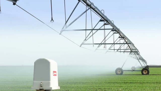 Watering System - Irrigation of the Field, 4K Video Clip