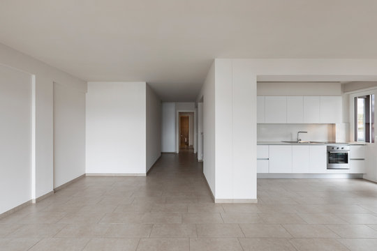 Modern Kitchen In Empty Apartment