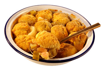 RHUBARB AND APPLE COBBLER,CUT OUT