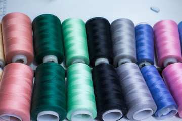 colored threads in production