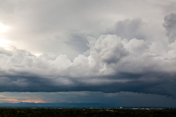 thunder storm sky Rain clouds