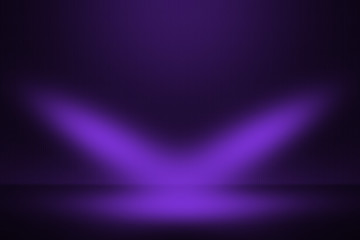 Fototapeta premium Product showcase spotlight background. Clean photographer studio. Light from the top.