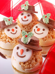 CHRISTMAS SNOWMEN CHOCOLATES OR CAKES