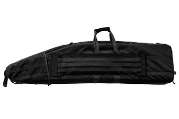 Black soft case for guns isolated for white