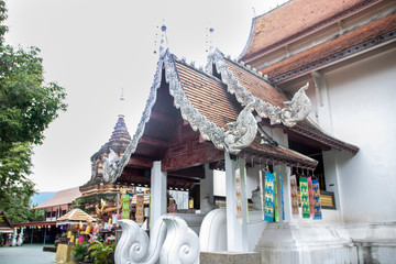 Wat Chang Taem, Buddhist temple at Chiang Mai, Thailand