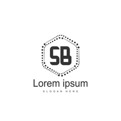 Obraz premium SB Letter logo template. Initial letter logo design