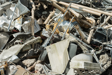 Demolished building, Lewes, East Sussex, UK