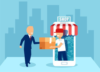 Concept for online shopping and delivery
