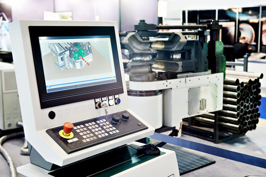 Control panel monitoring forming machine cnc