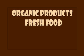 organic food and fresh food